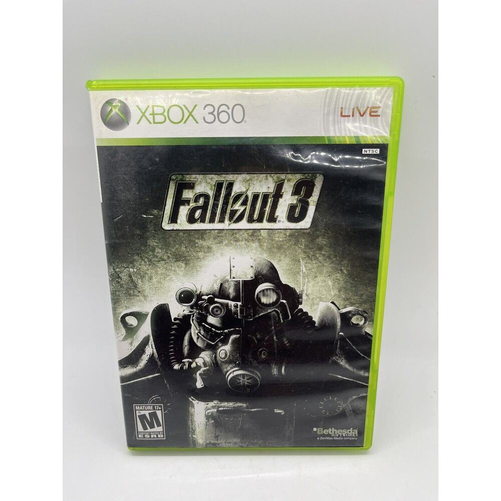 Fallout 3 (Microsoft Xbox 360, 2008), Complete w/ Manual CIB, VERY GOOD